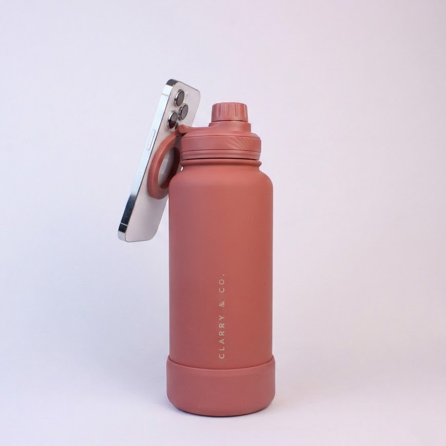 Sip &amp; Stand Water Bottle - Dusty Rose