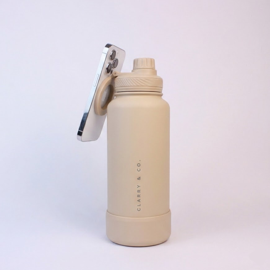 Sip &amp; Stand Water Bottle -Latte