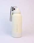 Sip & Stand Water Bottle - Cream/White
