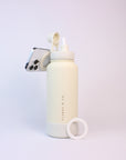 Sip & Stand Water Bottle - Cream/White
